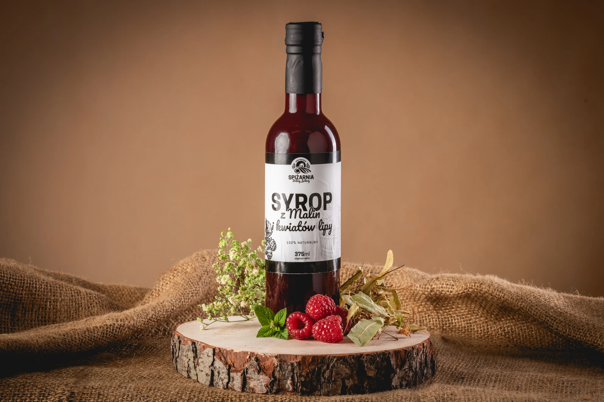 Syrop z Malin i Kwiatów Lipy (375ml)