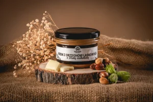 Krem z Orzechów Laskowych z Białą Czekoladą (180g)